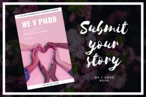 promotional image for we v pmdd book